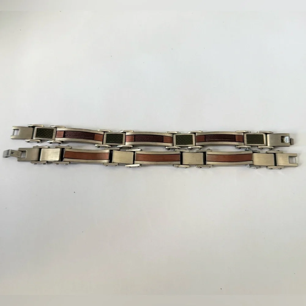 Men's 8 3/4in Stainless Steel Bracelet (1)